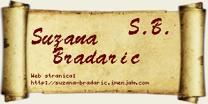 Suzana Bradarić vizit kartica